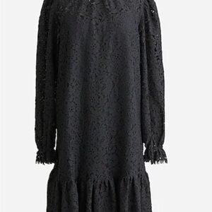J Crew Elegant Black Lace Dress Small
